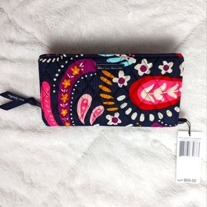 Vera Bradley Crossbody Wallet in Painted Paisley